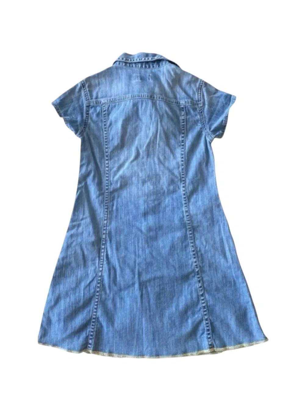 Diesel ⍟ Denim A-Line Dress ⍟ Blue Jeans ⍟ with Patches ⍟ Girl’s 3 3T 97 cm ⍟ - Picture 4 of 16